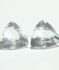 Rose Quartz Trilliant Cut Natural Faceted Genuine Gemstone Pair 3.20 CT GSG,638