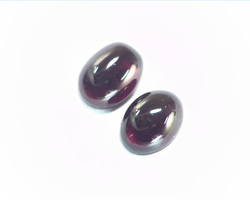 Garnet Natural Genuine Gemstone Cabochon Matched Pair 7.5x5.75mm,3.68 CT Lot 642 - Image 3