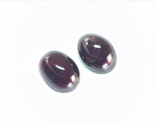 Garnet Natural Genuine Gemstone Cabochon Matched Pair 7.5x5.75mm,3.68 CT Lot 642 - Image 6
