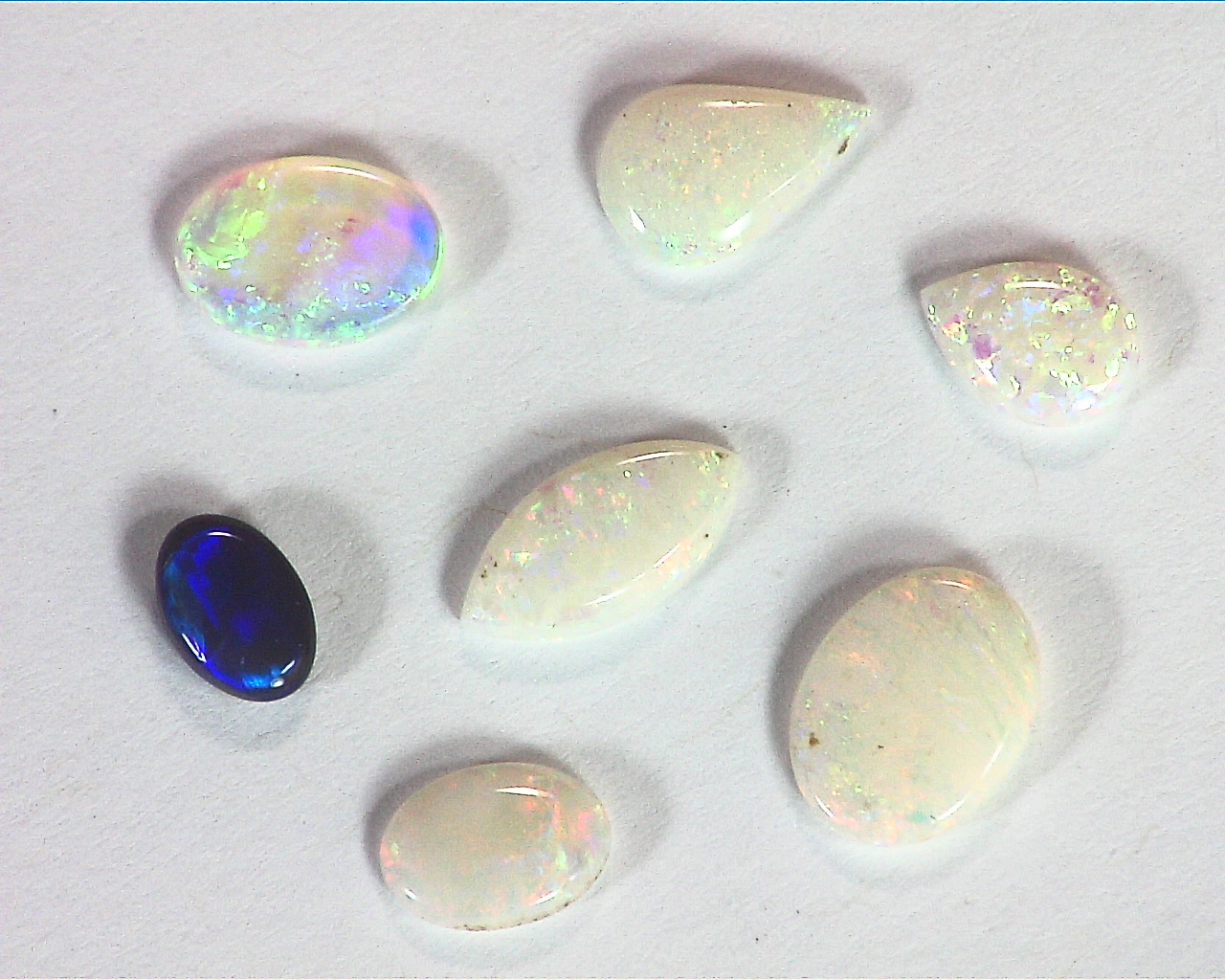 Opal Natural Genuine Australian Cabochon Lot 3.82 CT Total Gemstone GSG,725 - Image 3