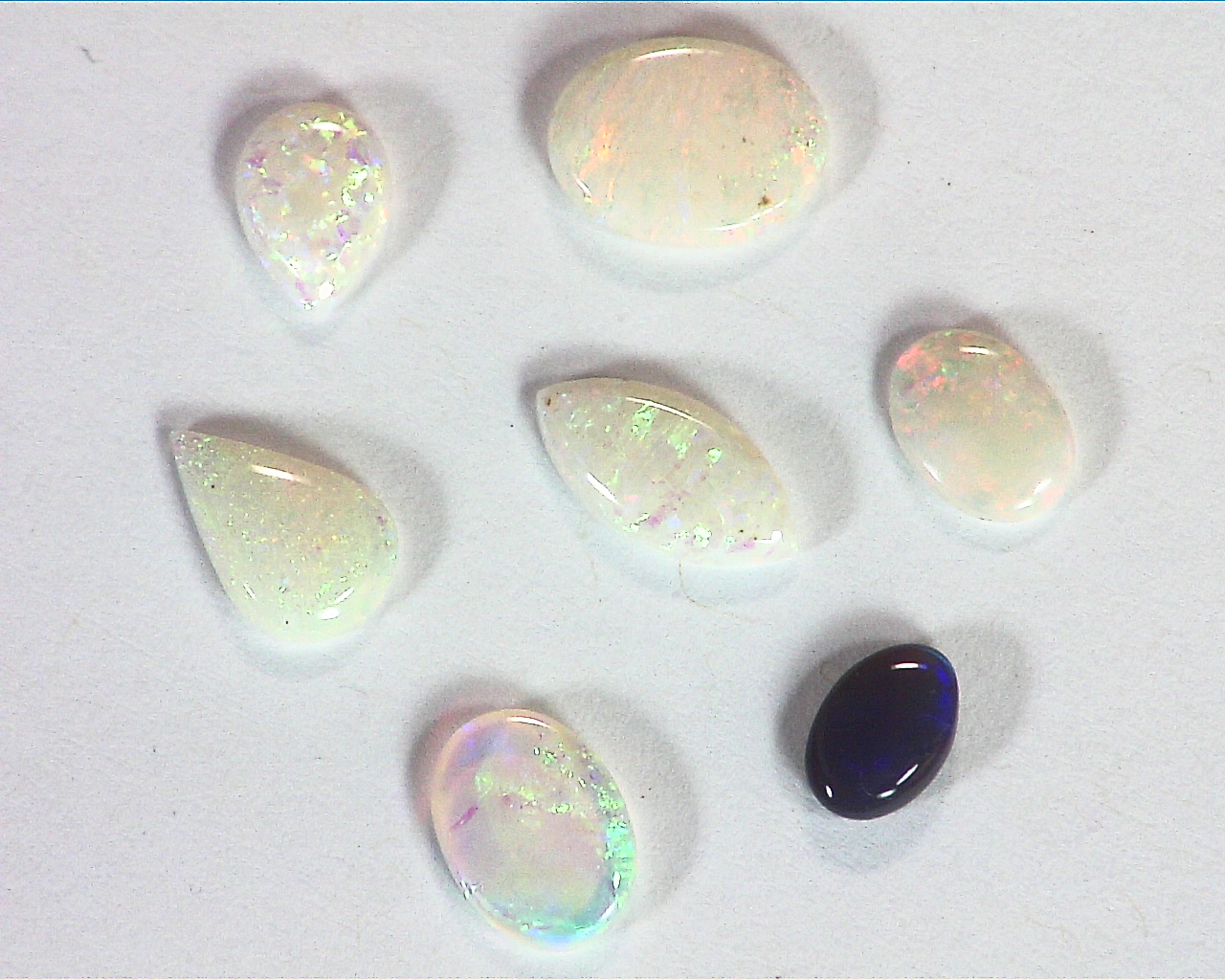 Opal Natural Genuine Australian Cabochon Lot 3.82 CT Total Gemstone GSG,725 - Image 5