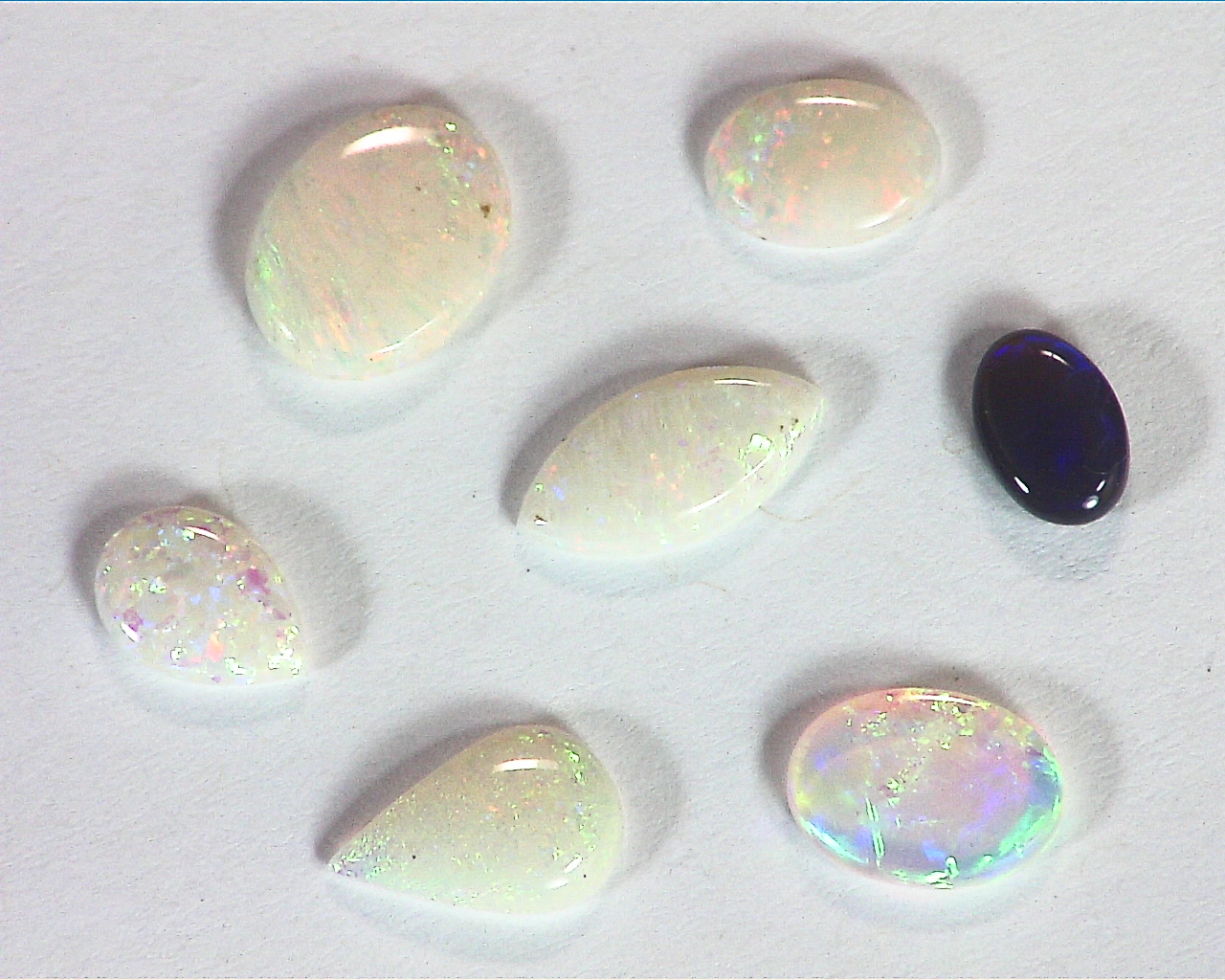 Opal Natural Genuine Australian Cabochon Lot 3.82 CT Total Gemstone GSG,725 - Image 6