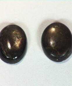Green Star Sapphire Oval Shape Matched Pair 7 77 CT GSG 491