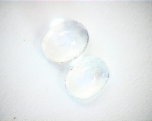 Moonstone Natural Genuine Gemstone Oval Shape Matched Pair GSG 279 - Image 2