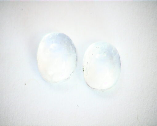 Moonstone Natural Genuine Gemstone Oval Shape Matched Pair GSG 279 - Image 3