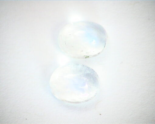 Moonstone Natural Genuine Gemstone Oval Shape Matched Pair GSG 279 - Image 5