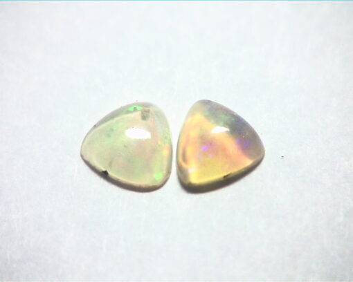 Opal (Ethiopian ) Natural Genuine Faceted Gemstone's Matched Pair GSG,464