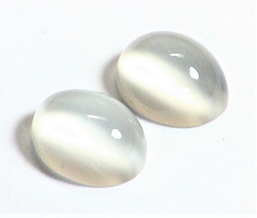 Moonstone Natural Genuine Gemstone Matched Pair GSG 544 - Image 2
