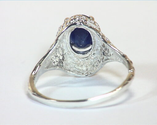 Blue Sapphire Sri Lanka Natural Genuine Gemstone Sterling Silver Ring RSS,1213 - Image 4