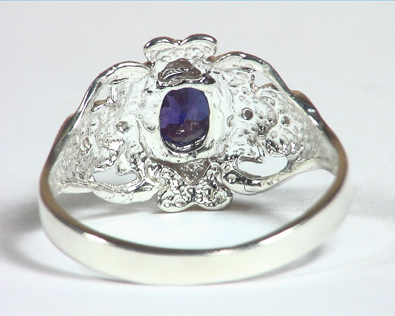 Blue Sapphire Sri Lanka Natural Genuine Gemstone Sterling Silver Ring RSS,1233 - Image 5