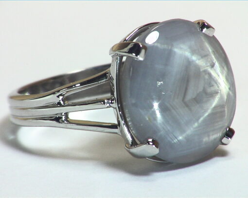 Gray Star Sapphire Unheated 14 kt White Gold Lady's Ring RFK,441 - Image 2