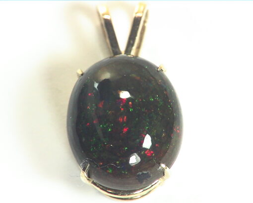 Opal (Mexican) Fire Opal 14 Kt Yellow Gold Pendent NFG,1028