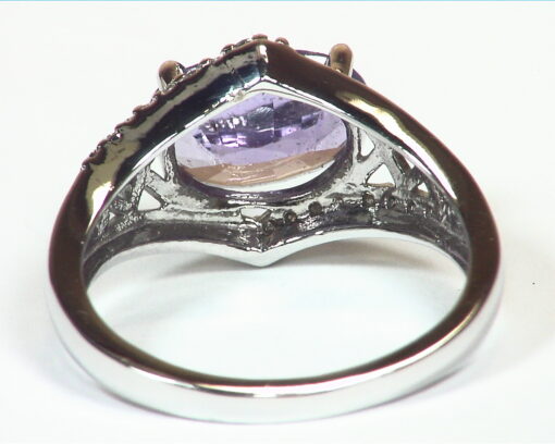 Purple Sapphire Natural Genuine Gemstone Sterling Silver Lady's Ring RFK,444 - Image 4