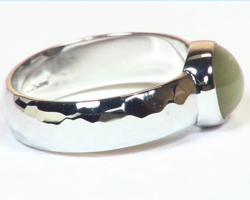 Cats Eye Chrysoberyl Natural Genuine Gemstones White Gold Ring RFK,454 - Image 5