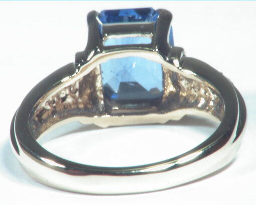 Blue Ceylon Sapphire Diamond Natural Genuine 14 KT, Engagement Lady's Ring,RFK490 - Image 6