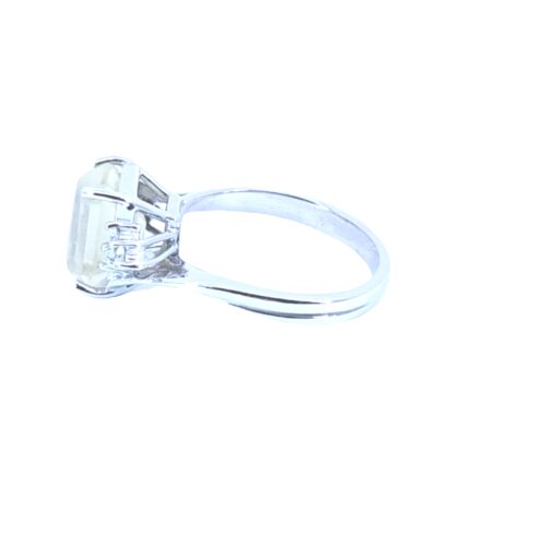 Sphene Natural Genuine Gemstone Ring set in 14 KT White Gold RFK,526 - Image 4
