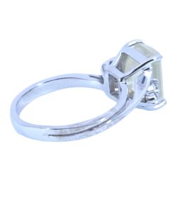 Alternative view of Sphene Natural Genuine Gemstone Ring set in 14 KT White Gold RFK,526