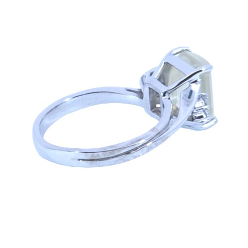 Sphene Natural Genuine Gemstone Ring set in 14 KT White Gold RFK,526 - Image 2