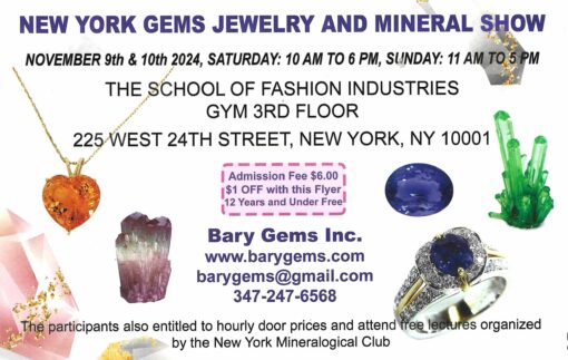 New York Gemshow Ticket