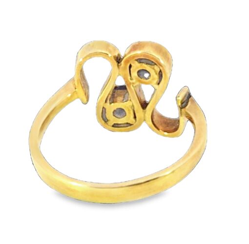 Blue Sapphire Genuine Gemstone Sri Lanka 14 KT, Yellow Gold Ring H78 - Image 11