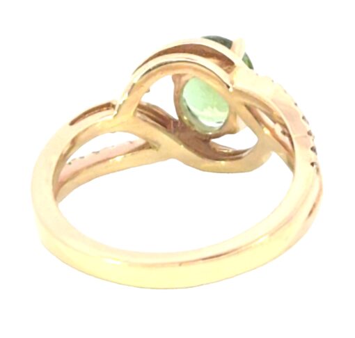 Paraiba Tourmaline 14 kt Yellow Gold Diamond Lady's Ring,RFK,538 - Image 5