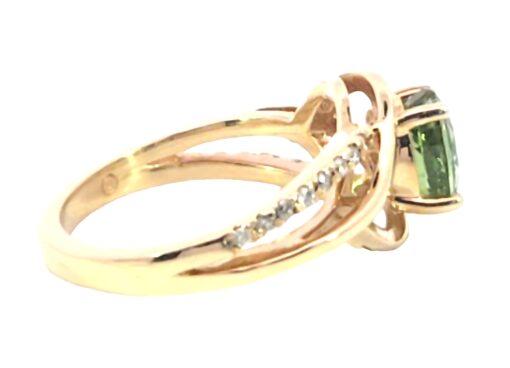 Paraiba Tourmaline 14 kt Yellow Gold Diamond Lady's Ring,RFK,538 - Image 7
