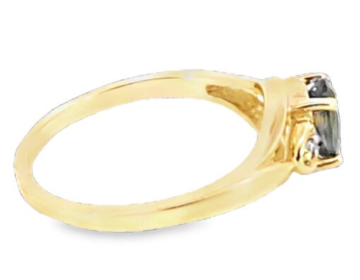 Alexandrite Natural Genuine Gemstone Diamond 14KTYellow Gold Lady's Ring RFK,567 - Image 7