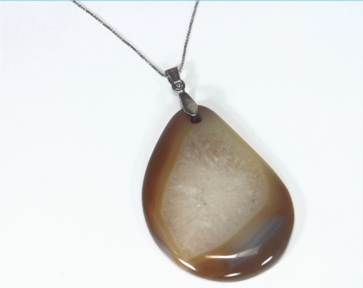 Agate Natural Genuine Gemstone Simple Design Pendant PSS,1121 - Image 4