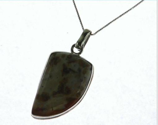 Agate Natural Genuine Sterling Silver Pendent PSS,909 - Image 5
