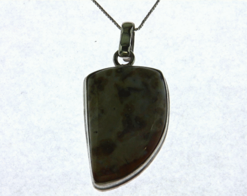 Agate Natural Genuine Sterling Silver Pendent PSS,909