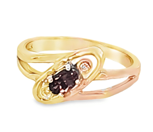 Alexandrite Natural Genuine Gemstone Diamond Yellow Gold Lady's Ring RFK,224 - Image 8