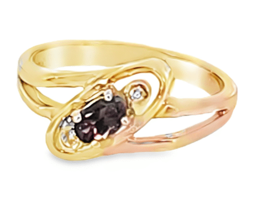 Alexandrite Natural Genuine Gemstone Diamond Yellow Gold Lady's Ring RFK,224 - Image 7