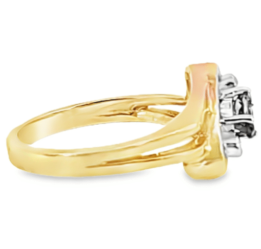 Alexandrite Natural Genuine Gemstone Diamond Yellow Gold Lady's Ring RFK,224 - Image 5