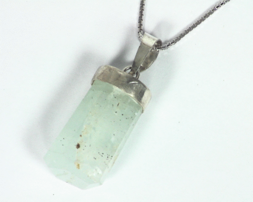 Aquamarine Natural Genuine crystal Pendant PSS,923 - Image 4
