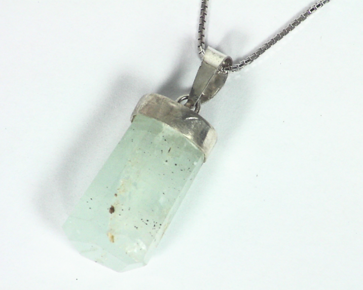 Aquamarine Natural Genuine crystal Pendant PSS,923 - Image 4