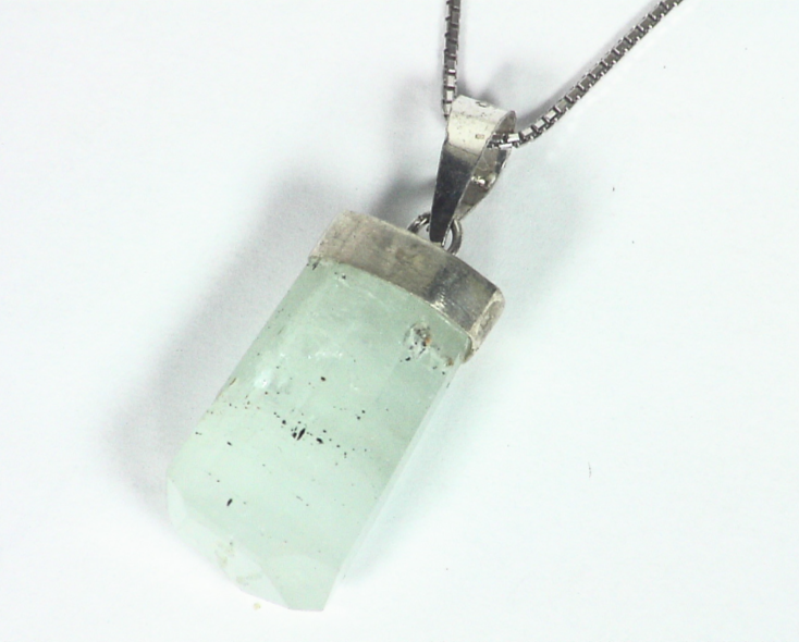 Aquamarine Natural Genuine crystal Pendant PSS,923 - Image 2