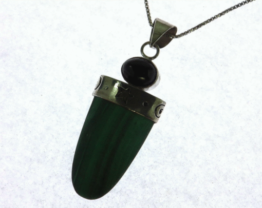 Beautiful Tiger eye and Malachite set in sterling silver PSS,1152 - Image 4