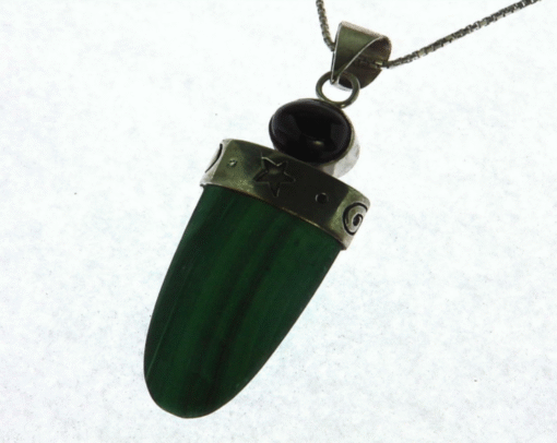 Beautiful Tiger eye and Malachite set in sterling silver PSS,1152 - Image 2