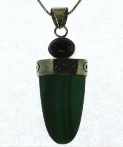 Beautiful Tiger eye and Malachite set in sterling silver PSS,1152