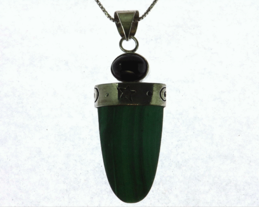 Beautiful Tiger eye and Malachite set in sterling silver PSS,1152