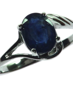 BLUE SAPPHIRE CEYLON IN  A STERLING SILVER RING, SIZE (CUSTOMIZABLE) RSS885