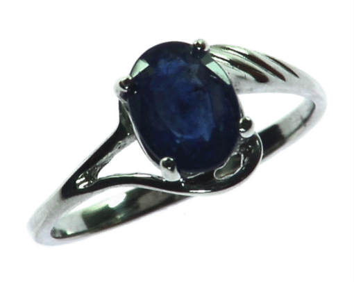 BLUE SAPPHIRE CEYLON IN  A STERLING SILVER RING, SIZE (CUSTOMIZABLE) RSS885