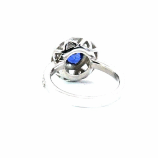Blue Sapphire Genuine Gemstone Sri Lanka 14KT, Gold Engagement Ring,RFK580 - Image 10