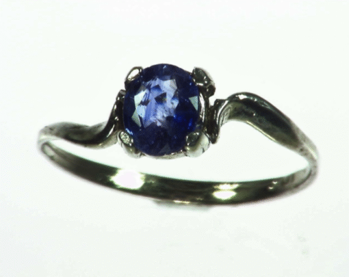 Blue Sapphire Natural Genuine Gemstone Sterling Silver Lady,s Ring RSS1039 - Image 5