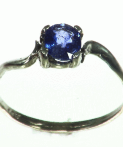 Alternative view of Blue Sapphire Natural Genuine Gemstone Sterling Silver Lady,s Ring RSS1039