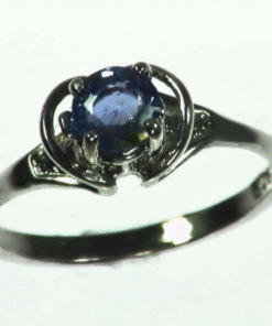 Blue Sapphire Natural Genuine Sterling Silver Lady,s Ring RSS,1051
