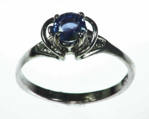 Blue Sapphire Natural Genuine Sterling Silver Lady,s Ring RSS,1051 - Image 3