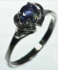 Alternative view of Blue Sapphire Natural Genuine Sterling Silver Lady,s Ring RSS,1051