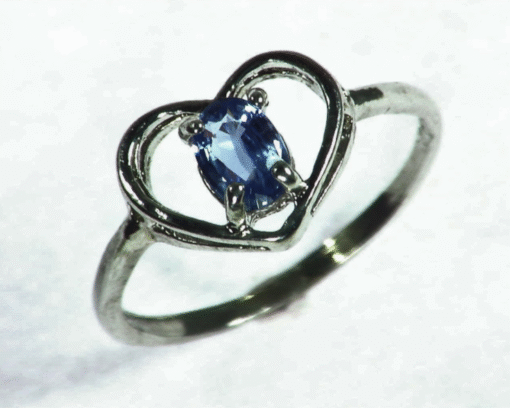 Blue Sapphire Natural Genuine Sterling Silver Lady,s Ring RSS,1057