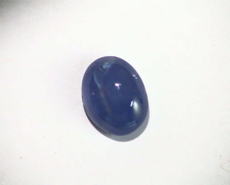 Blue Sapphire Natural Genuine Unheated Oval Shape Cabochon Gemstone GRG,157 - Image 8